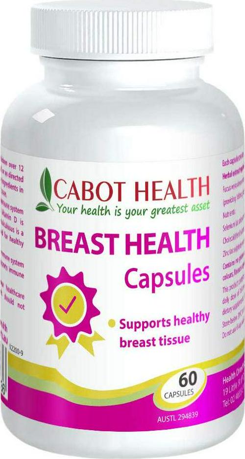 Cabot Health Breast Health Capsules, 60 Count