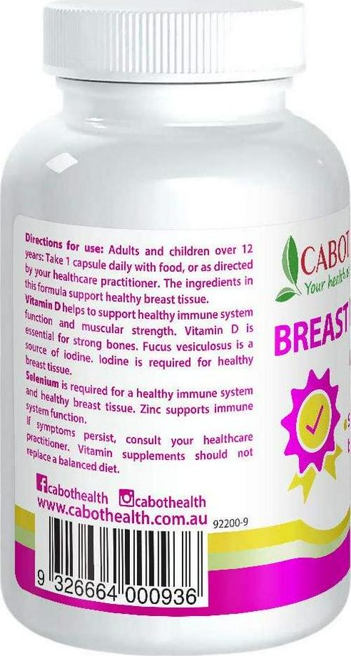 Cabot Health Breast Health Capsules, 60 Count