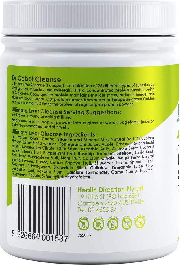 Cabot Health Dr Cabot Cleanse 15 Day Detox Plan Pack
