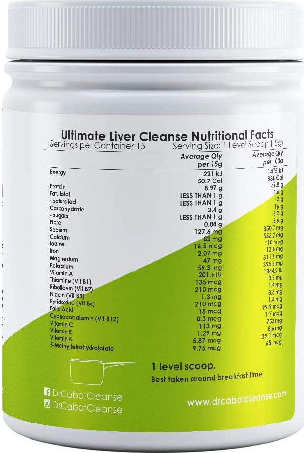 Cabot Health Dr Cabot Cleanse 15 Day Detox Plan Pack