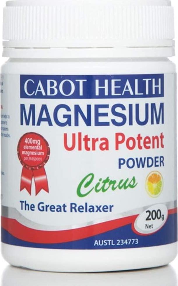 Cabot Health Magnesium Ultra Potent Citrus Powder 200g