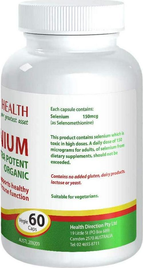 Cabot Health Selenium Ultra Potent Capsules, 60 Count