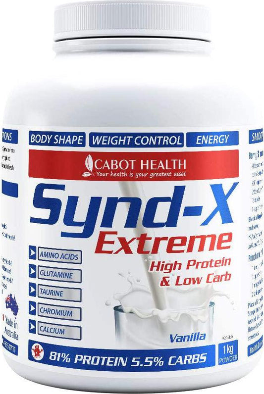 Cabot Health Synd X Protein Powder, Vanilla, 1 Kilogram