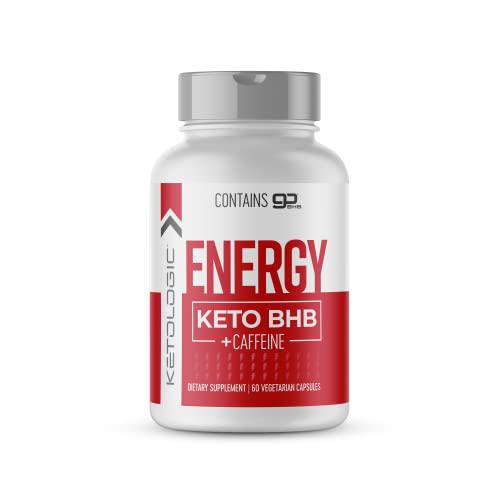 Caffeine + BHB Keto Energy - High Octane Keto Diet Pills for Maximum Weight Loss, and Workout Power - 60 Capsules