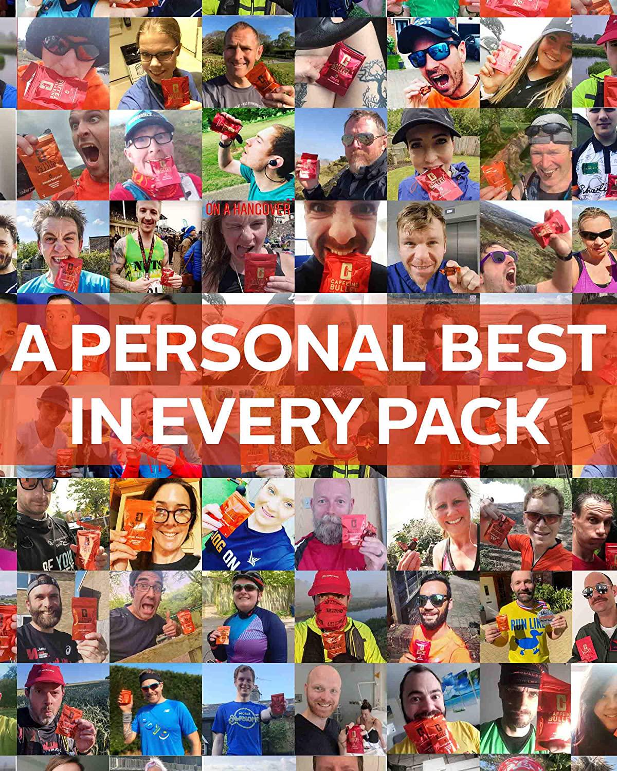 Caffeine Bullet 16 Caffeine Gummies for Adults. Each 85mg Caffeine Chocolate Orange Energy Chews: - Faster Kick Than Running gels for a mid-Race, Cycling Caffeinated, chewable Energy Boost