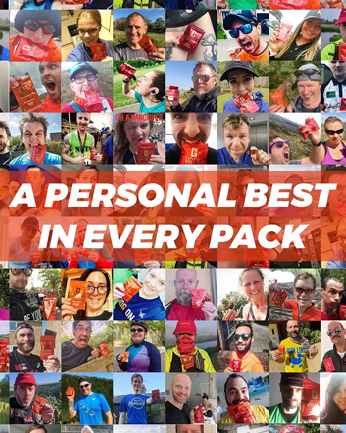 Caffeine Bullet Mint Energy Chews *40 – Faster Boost Than Gels, Tablets and Gum. 100mg Caffeine - Sport Science for Running, Cycling, Gaming and Pre Workout Endurance Kick.