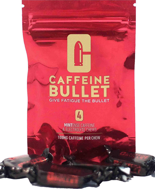 Caffeine Bullet Mint Energy Chews *40 – Faster Boost Than Gels, Tablets and Gum. 100mg Caffeine - Sport Science for Running, Cycling, Gaming and Pre Workout Endurance Kick.