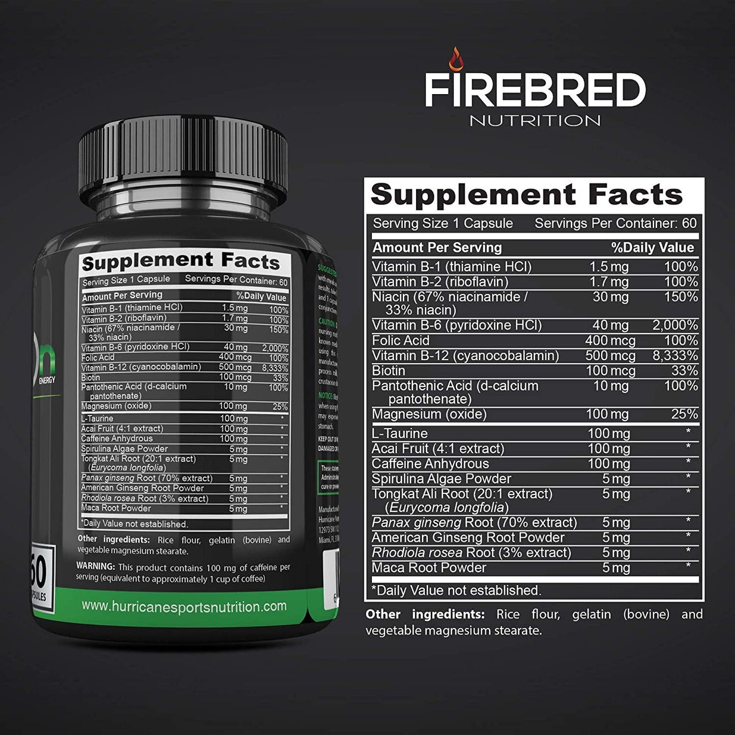 Caffeine Pills 100mg Fast-Acting Help Improve Focus, Energy, and Mental Clarity