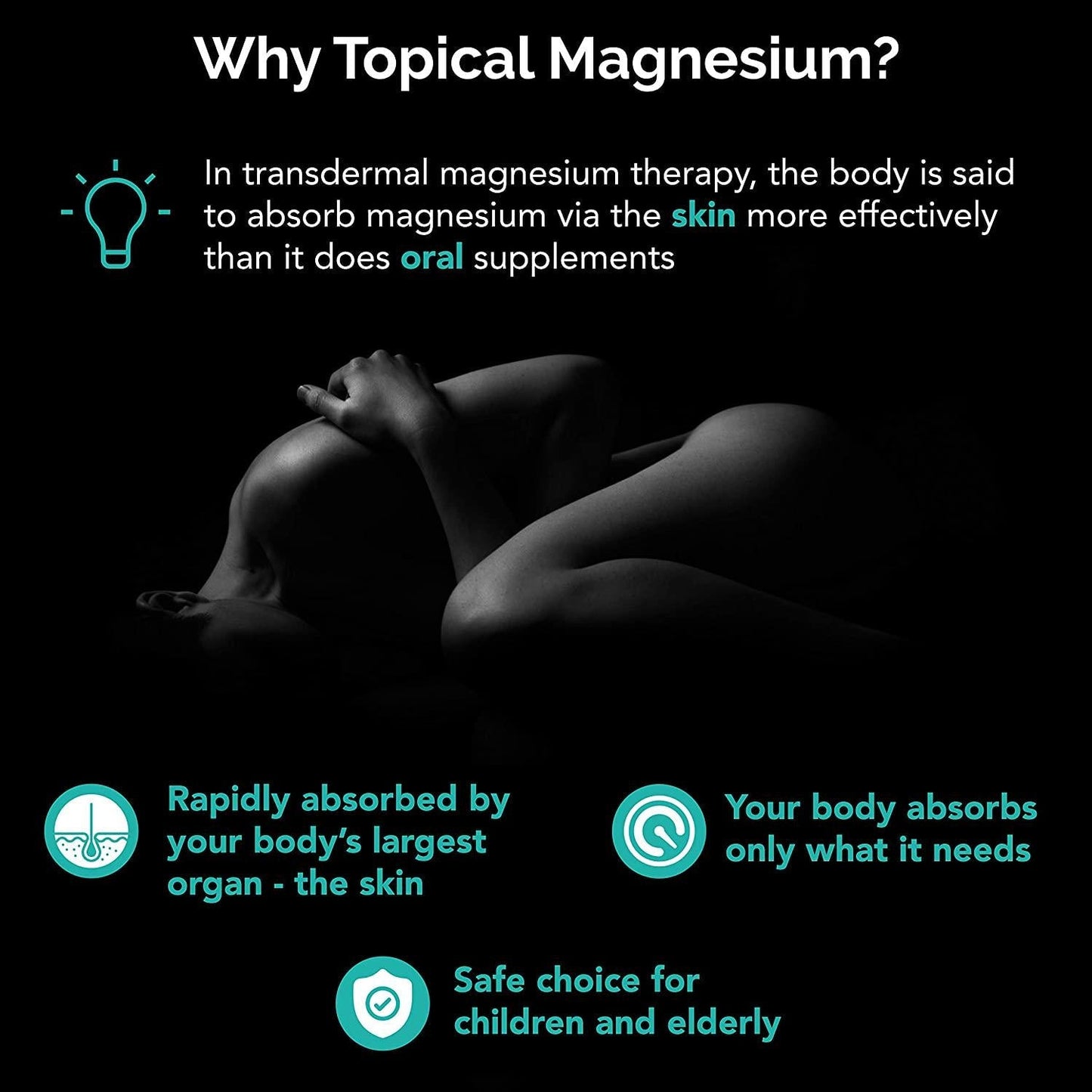 Caim and Able Magnesium Oil Spray Bottle with Aloe Vera 125ml - Less Itchy for Sensitive Skin - Australian Made Pure Amazing Magnesium Chloride Supplement - Transdermal Dermal Topical Therapy