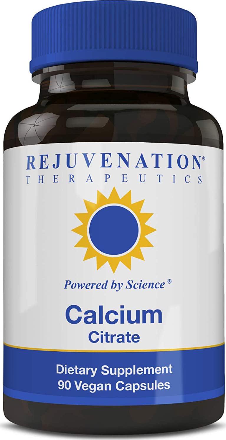 Calcium Citrate Dietary Supplement, Bone Health Capsules for Osteoporosis, 90 ct