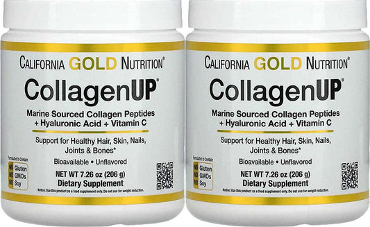 California Gold Nutrition, Collagen UP, Unflavored, 7.26 oz (206 g), Pack of 2