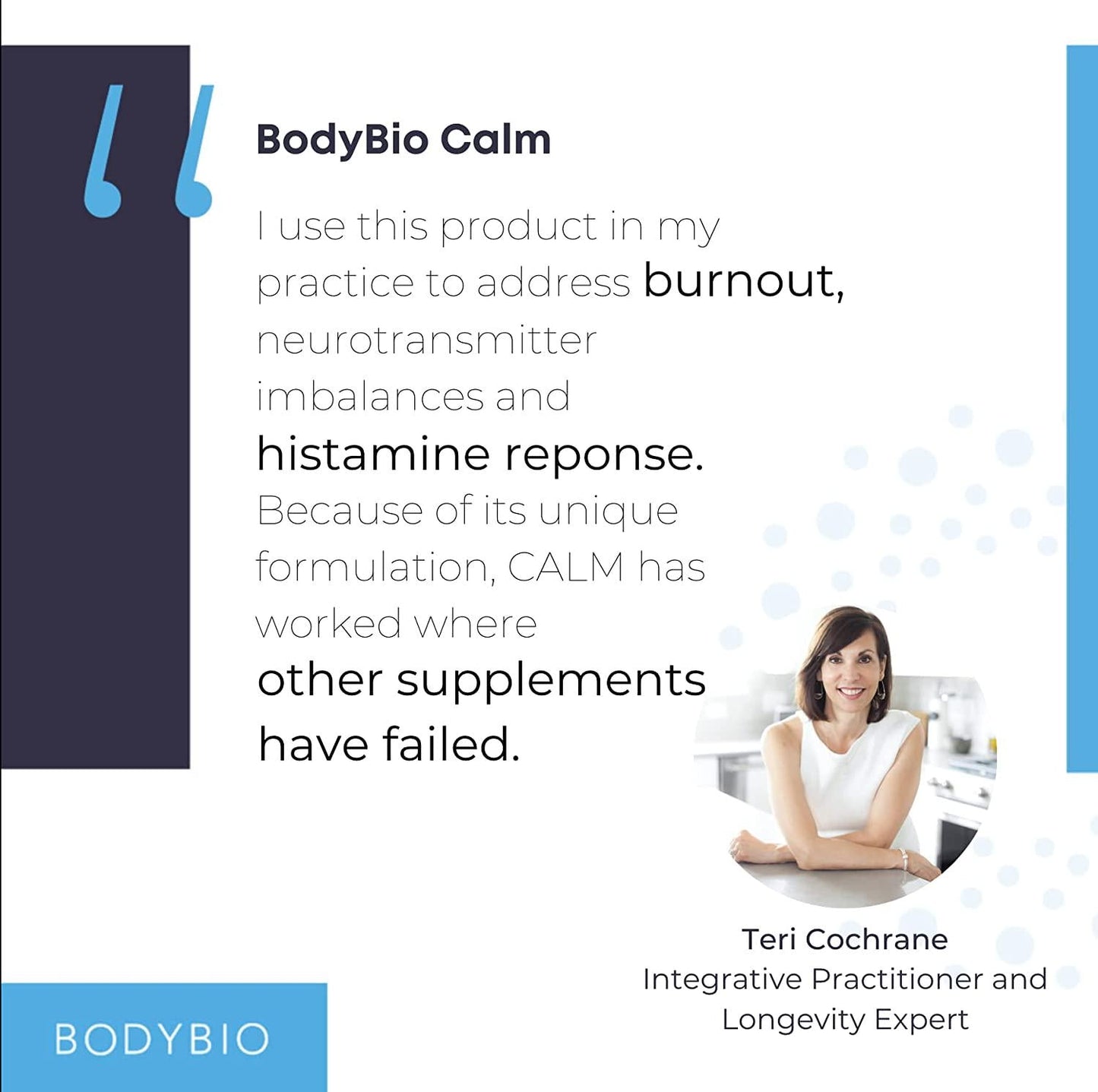 Calm - Stress Relief Supplement 60 Capsules | Mood Booster | Rhodiola + Taurine |Central Nervous System Support | Calming Amino Acids and Adaptogens |Stress Relief and Everyday Calm by BodyBio