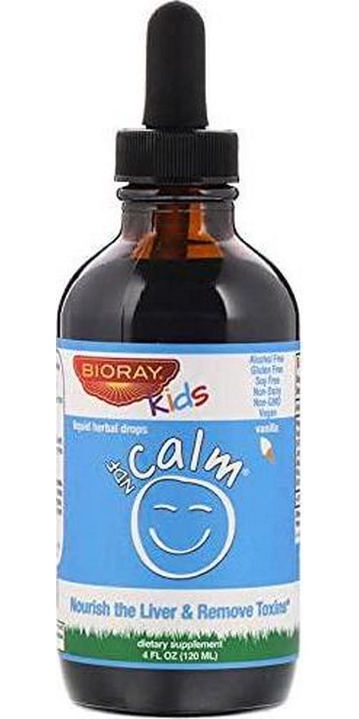 Calm Supplement for Kids by Bioray | NDF Calm Supports Healthy Mood and Restful Sleep, Restores Emotional Balance, Supports Adrenal Reserves | 2 fl oz