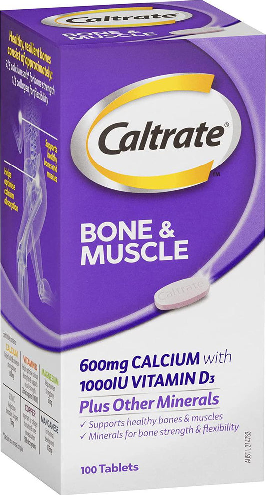 Caltrate Bone And Muscle Health Tablets, Multi 100 Count (Pack of 1)