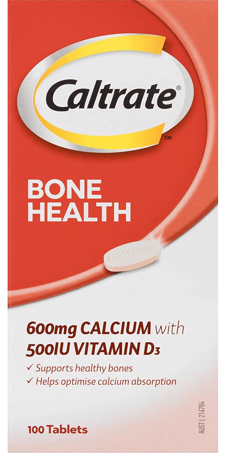 Caltrate Bone Health Tablets, Multi 100 count, Pack of 100