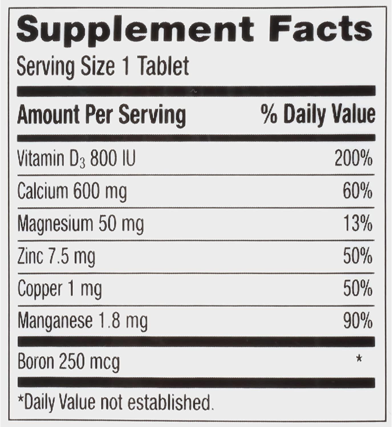Caltrate Calcium and Vitamin D3 Supplement 600+D3 Plus Minerals Tablet, 600 mg (120 Count)