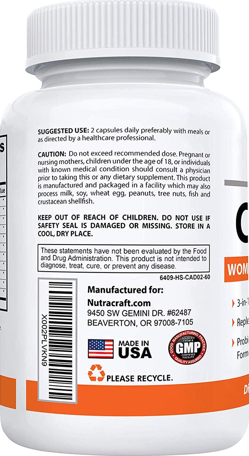 Candicel Intestinal Flora Supplement | Overgrowth Support with Caprylic Acid, Oregano, Wormwood, Black Walnut, Cellulase and Acidophilus for Women’s Balance | Non-GMO | 1-Month Supply