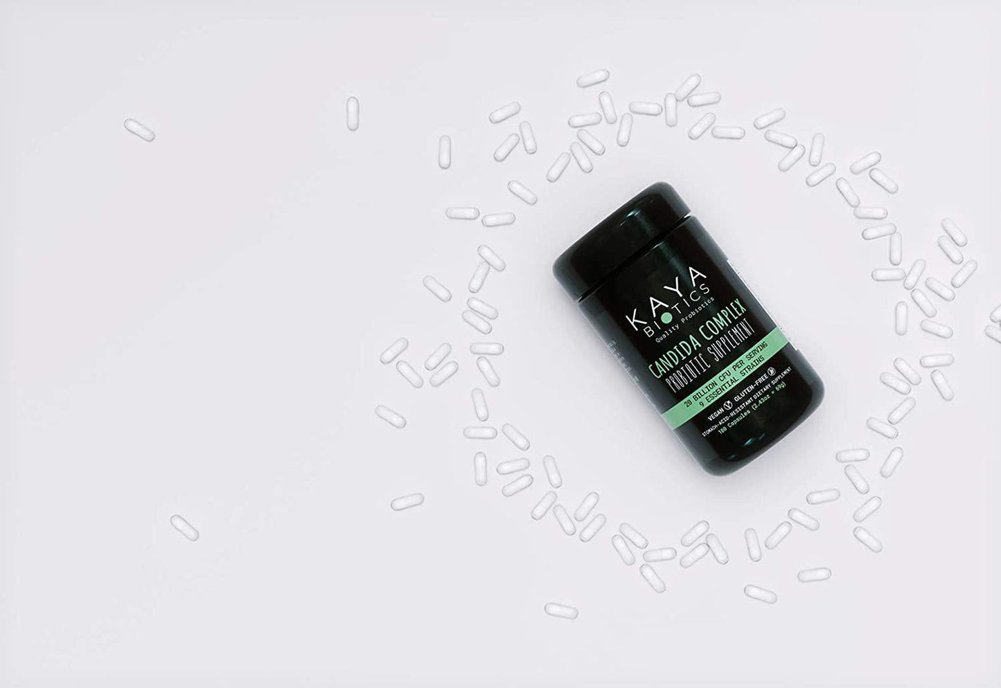 Candida Complex – Organic Probiotic Supplement with 9 Bacteria Strains and 10 Billion CFU – Candida/Yeast Cleanse and Support for Women and Men – Made in Germany – incl. Bacillus coagulans (60 Capsules)