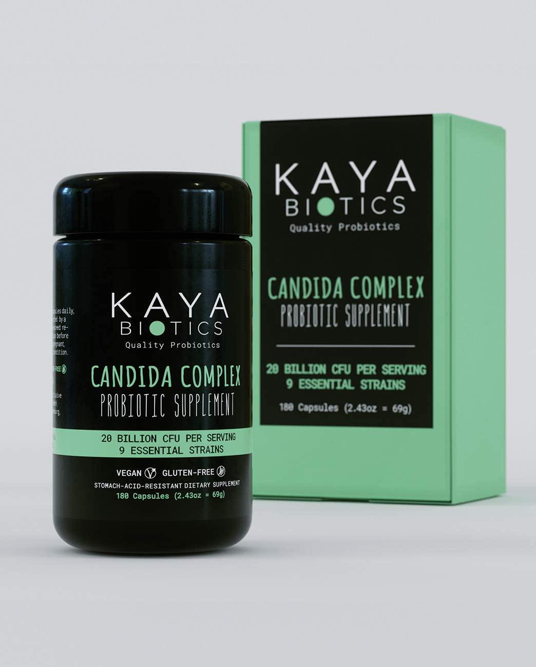 Candida Complex – Organic Probiotic Supplement with 9 Bacteria Strains and 10 Billion CFU – Candida/Yeast Cleanse and Support for Women and Men – Made in Germany – incl. Bacillus coagulans (60 Capsules)