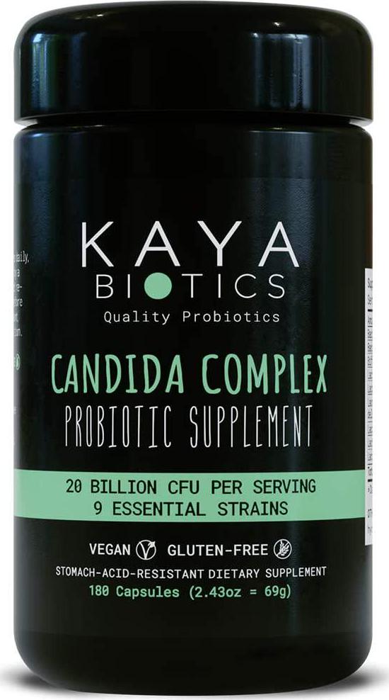 Candida Complex – Organic Probiotic Supplement with 9 Bacteria Strains and 10 Billion CFU – Candida/Yeast Cleanse and Support for Women and Men – Made in Germany – incl. Bacillus coagulans (60 Capsules)