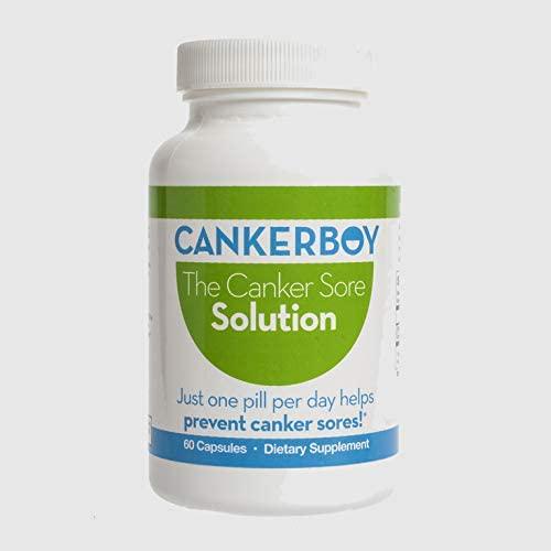 Cankerboy Canker Sore 2 Month Treatment with Vitamin B12 and L-Lysine to Reduce and Eliminate Recurring Canker sores 60 Count