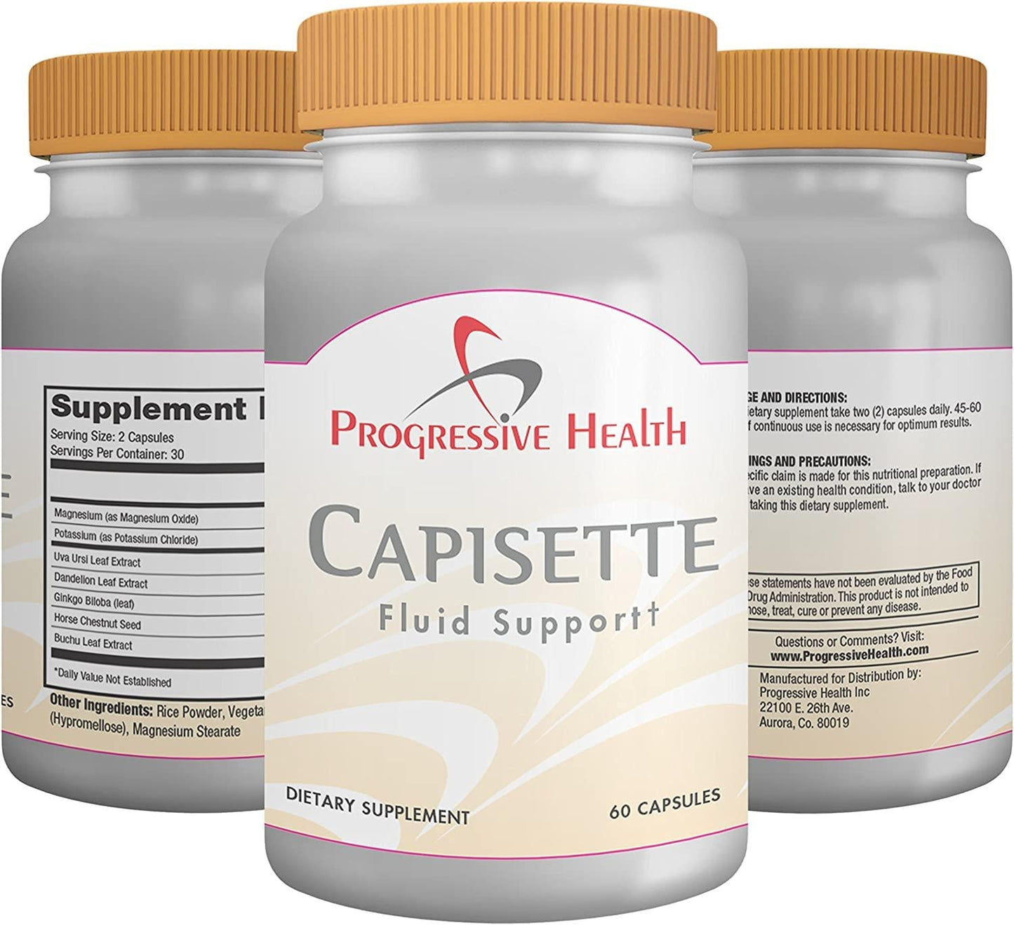 Capisette Water Retention Support - Reduces Swollen Feet, Ankles, and Legs - Reduce Swelling and Fluid Retention from Edema. Includes: Potassium, Dandelion Root, and More- Dietary Supplement (60 capsules)