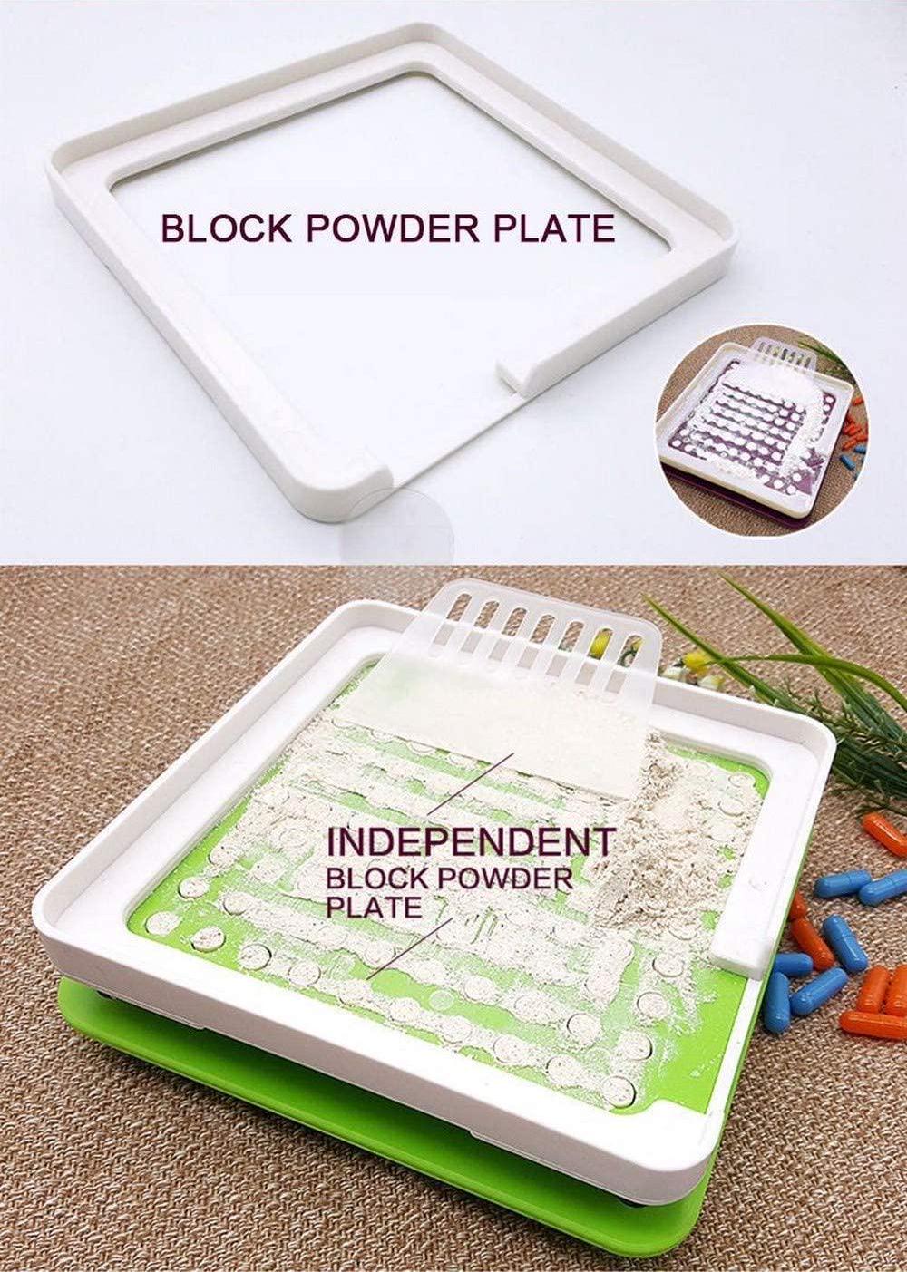 Capsule Machine Size 00 (Large) - 100 Holes Empty Capsules Filler with Tamper Supplements Filling Vitamin Pill