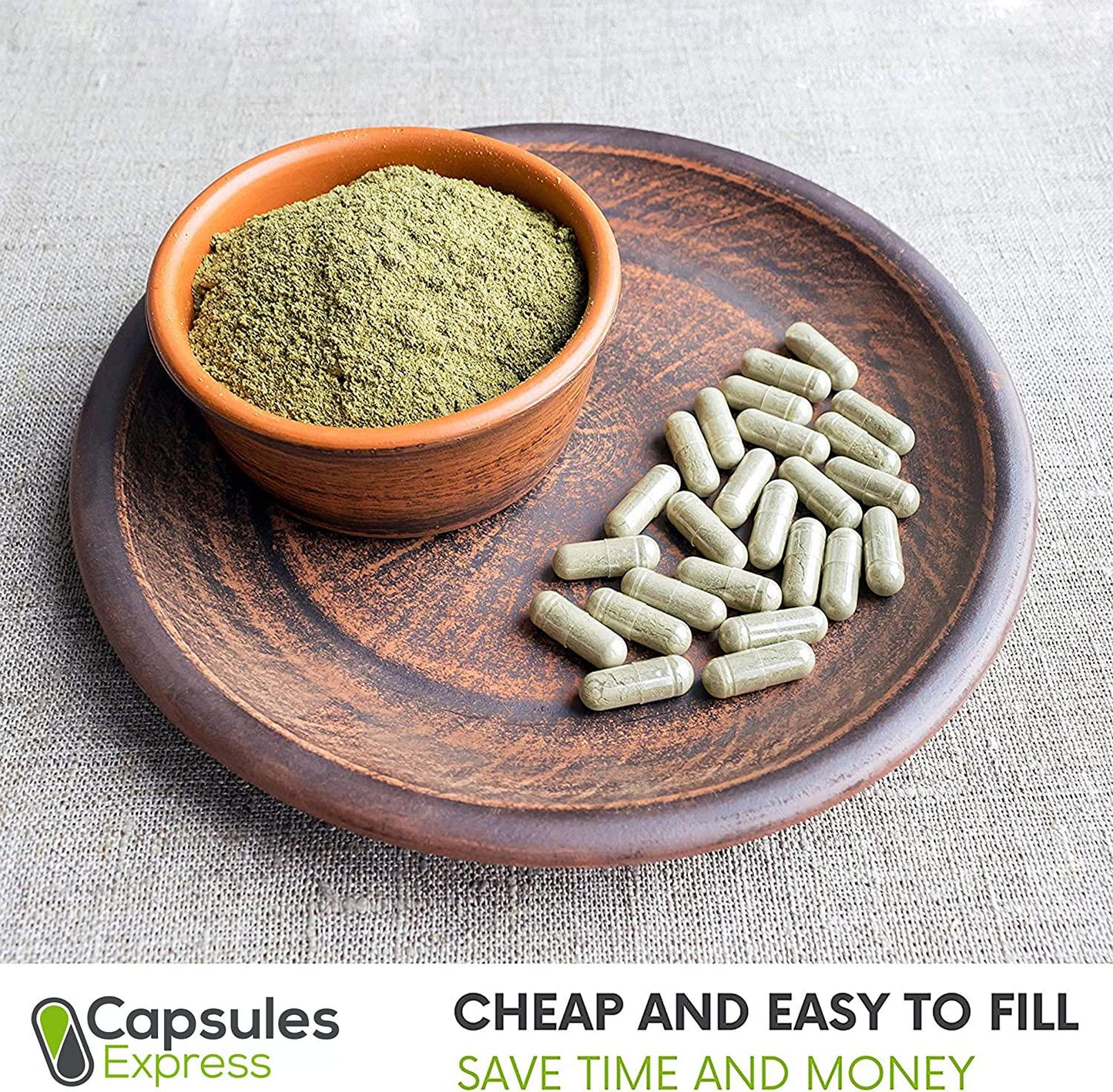 Capsules Express- Size 3 Clear Empty Vegan Capsules 500 Count - Kosher and Halal - Vegetarian/Vegetable Pill Capsule - DIY Powder Filling