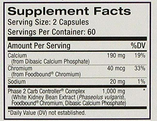 Carb Intercept with Phase 2 120 Veg Capsules