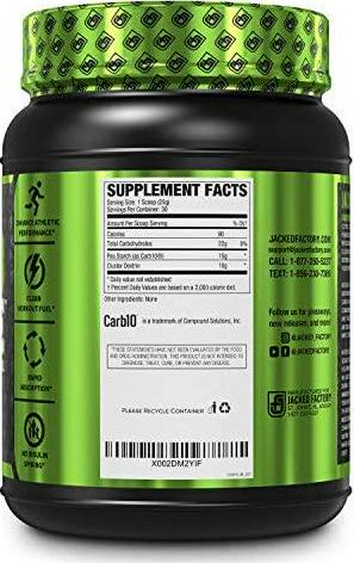 Carb Surge Carbohydrate Powder - Clean Workout Fuel w/ Carb10 Pea Starch and Cluster Dextrin for Enhanced Performance, Lean Muscle Mass, and More - Unflavored, 30 SV