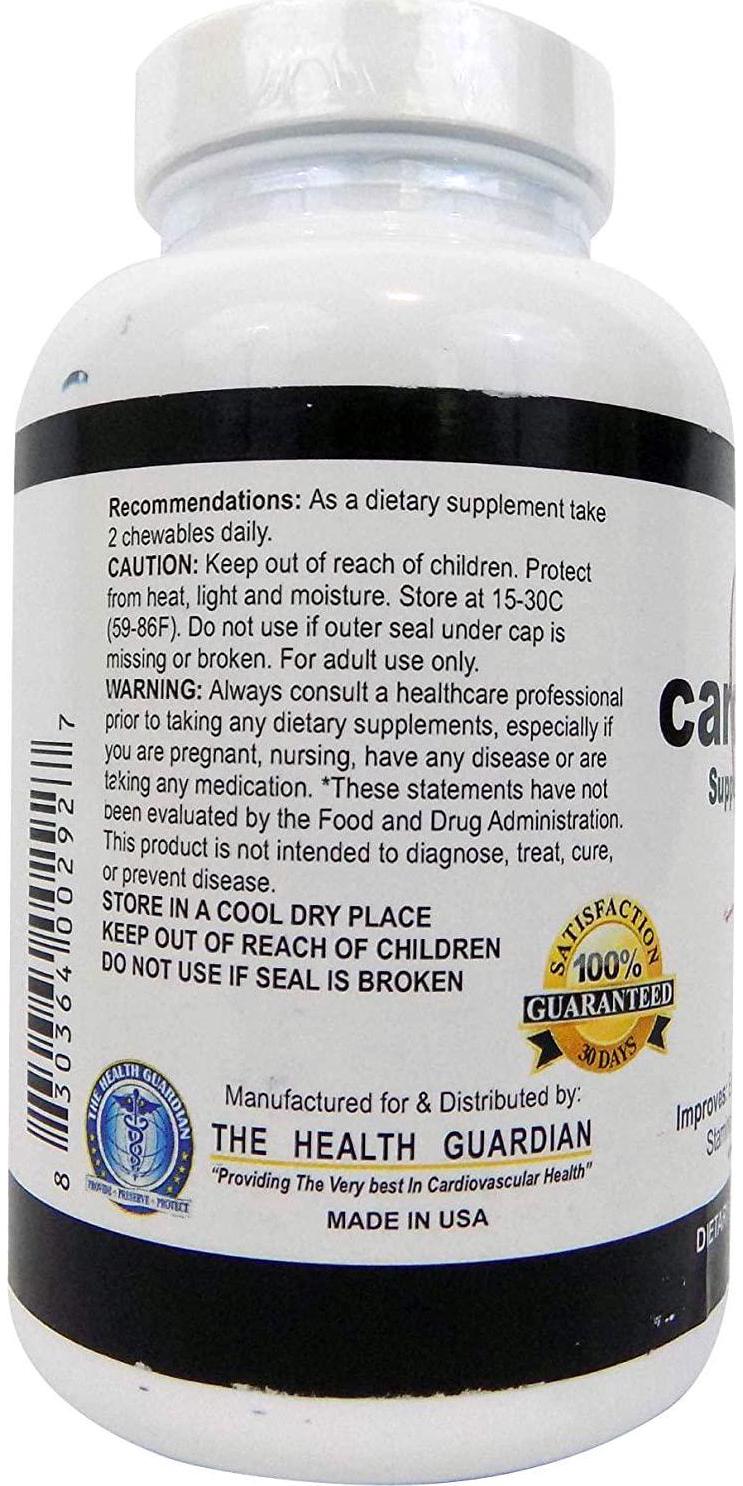 CardioForLife by Health Guardian - 60 Chewable Tablets - Berry