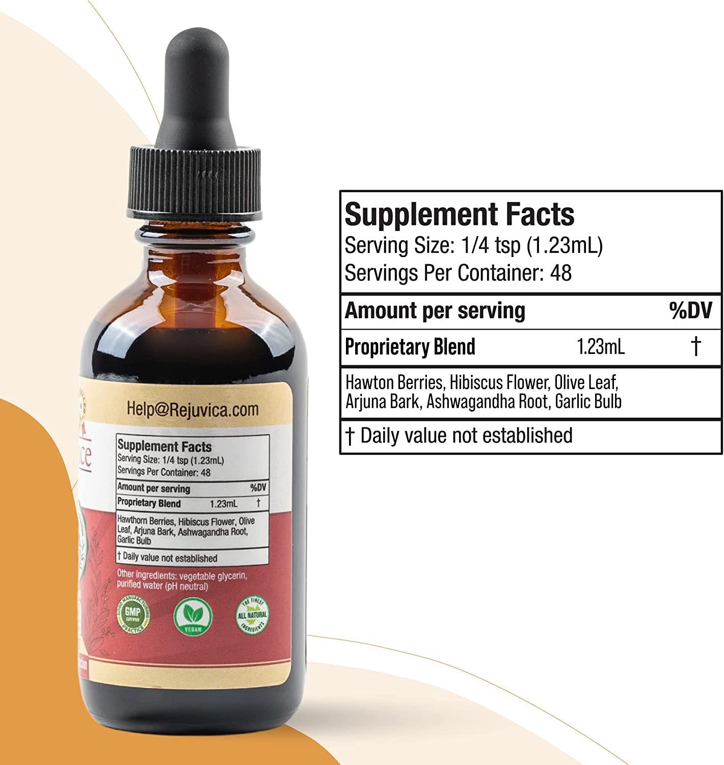 CardioVance - Blood Pressure Support, Fast-Acting Liquid Formula, Hawthorne, Olive Leaf, Ashwagandha and More | 3Pack