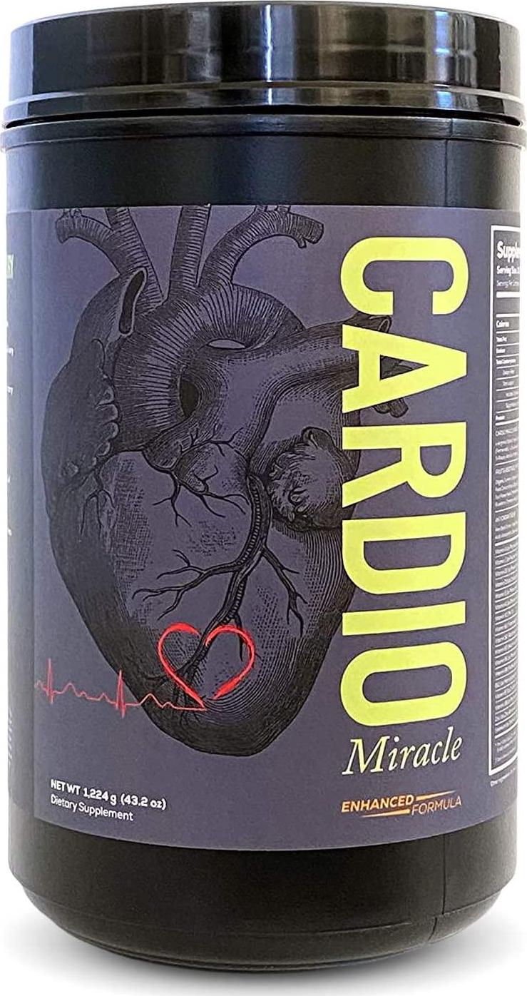 Cardio Miracle (TM) - The Complete Nitric Oxide Solution - Nutritional Heart Healthy L-Arginine and Organic Beetroot Drink Mix (Stevia) 90 Servings