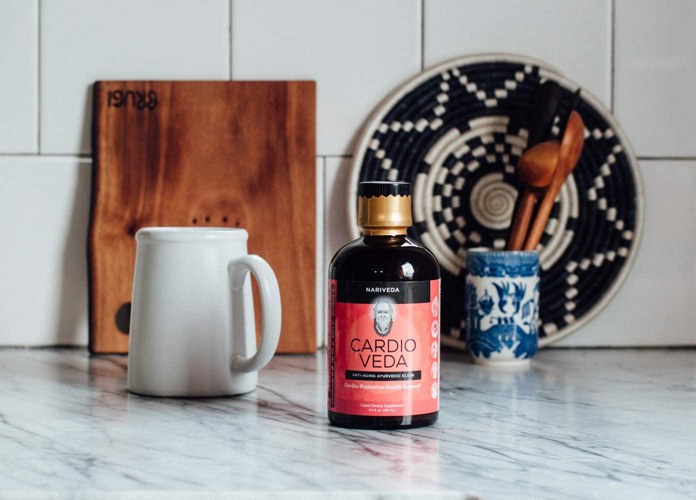 Cardio Veda by Nariveda | Ayurvedic Heart and Circulation Support from Nourishing Plant-Based Patented Nutrients | Supports Healthy Cellular and Cholesterol Lowering Vein and Blood Pressure Support