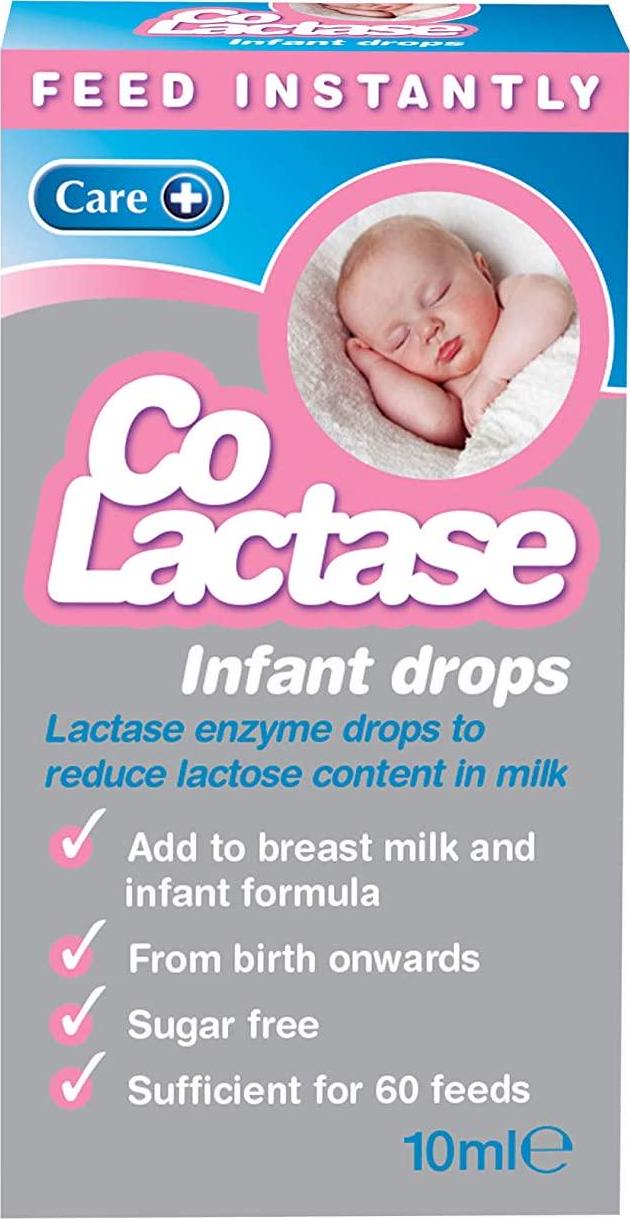 Care Co-Lactase Infant Drops, Lactase Drops Sugar Free - 10 ml