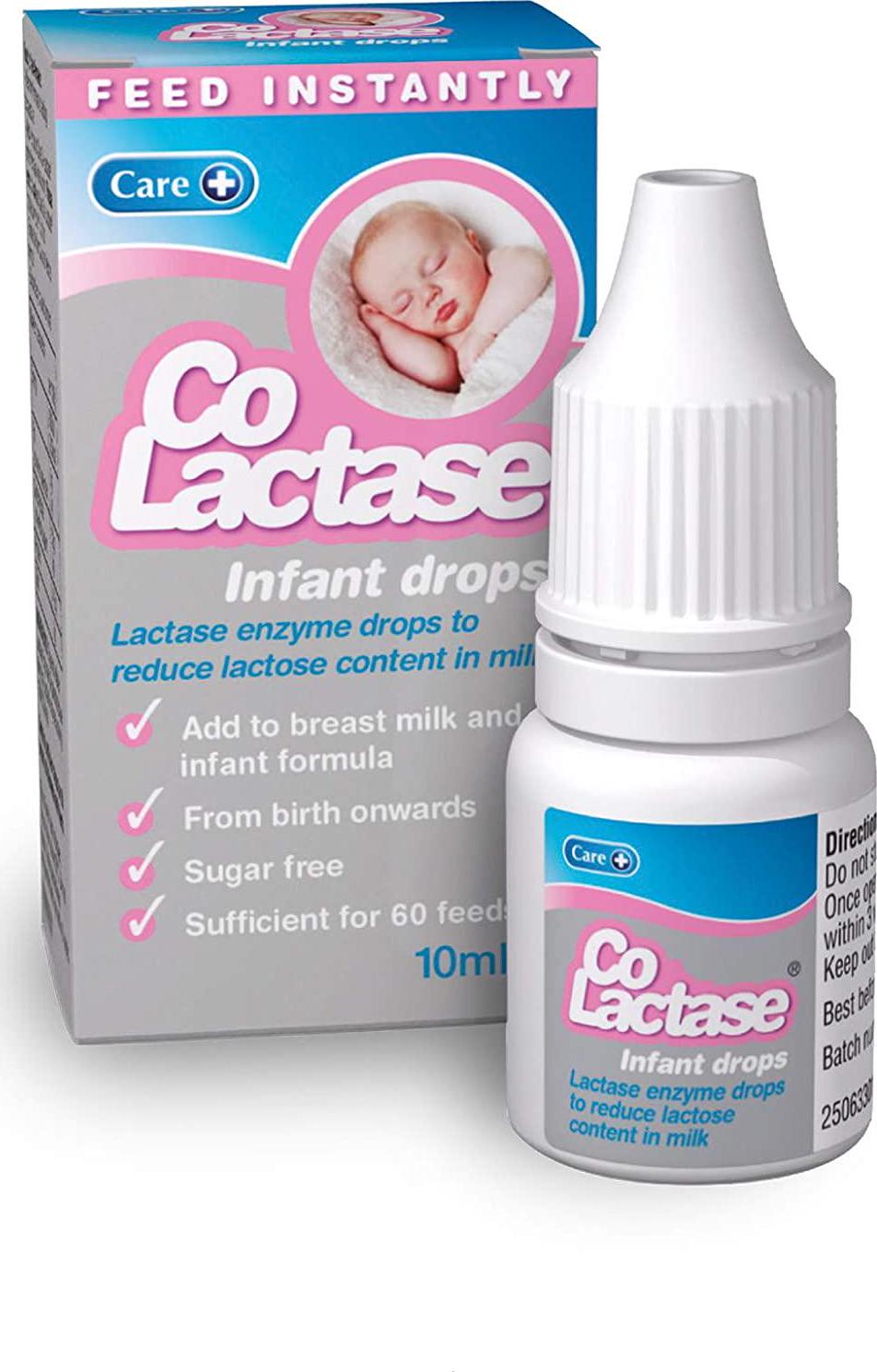 Care Co-Lactase Infant Drops, Lactase Drops Sugar Free - 10 ml