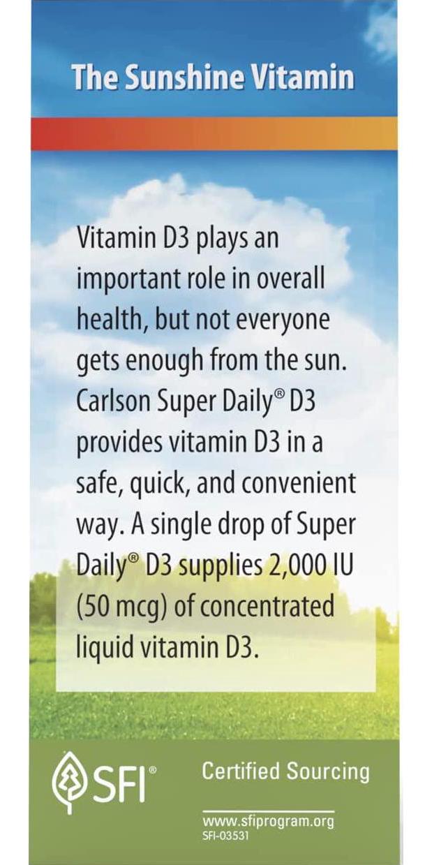 Carlson Carlson Super Daily D3 2000IU 0.35floz