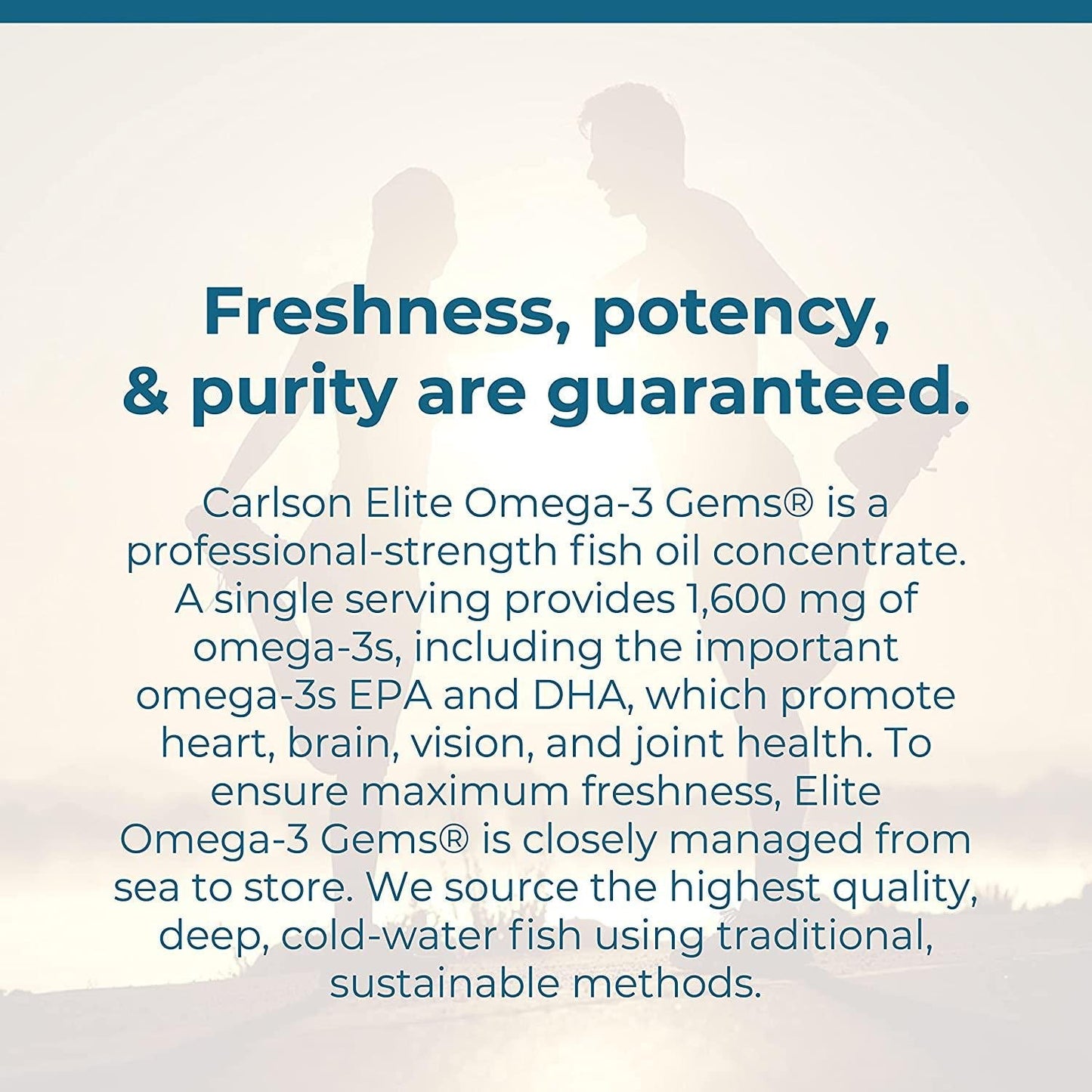 Carlson - Elite Omega-3 Gems, 1600 mg Omega-3 Fatty Acids Including EPA and DHA, Norwegian, Wild-Caught Fish Oil Supplement, Sustainably Sourced Omega 3 Fish Oil Capsules, Lemon, 90+30 Softgels