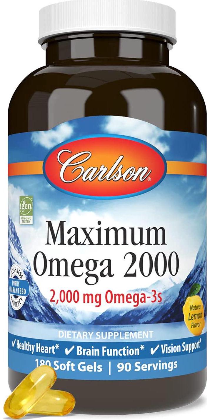 Carlson Labs - Maximum Omega 2000-180 Softgels