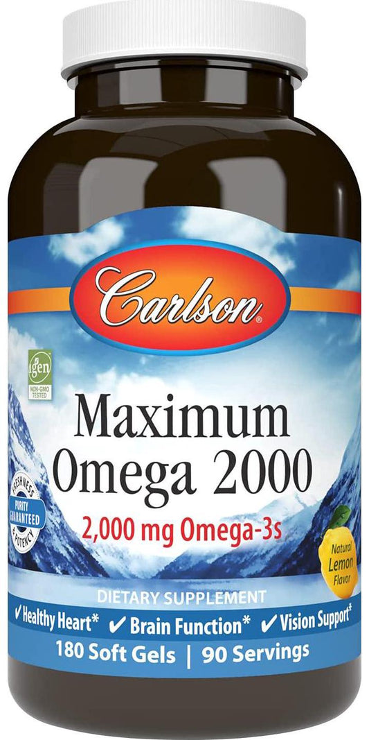 Carlson Labs - Maximum Omega 2000-180 Softgels