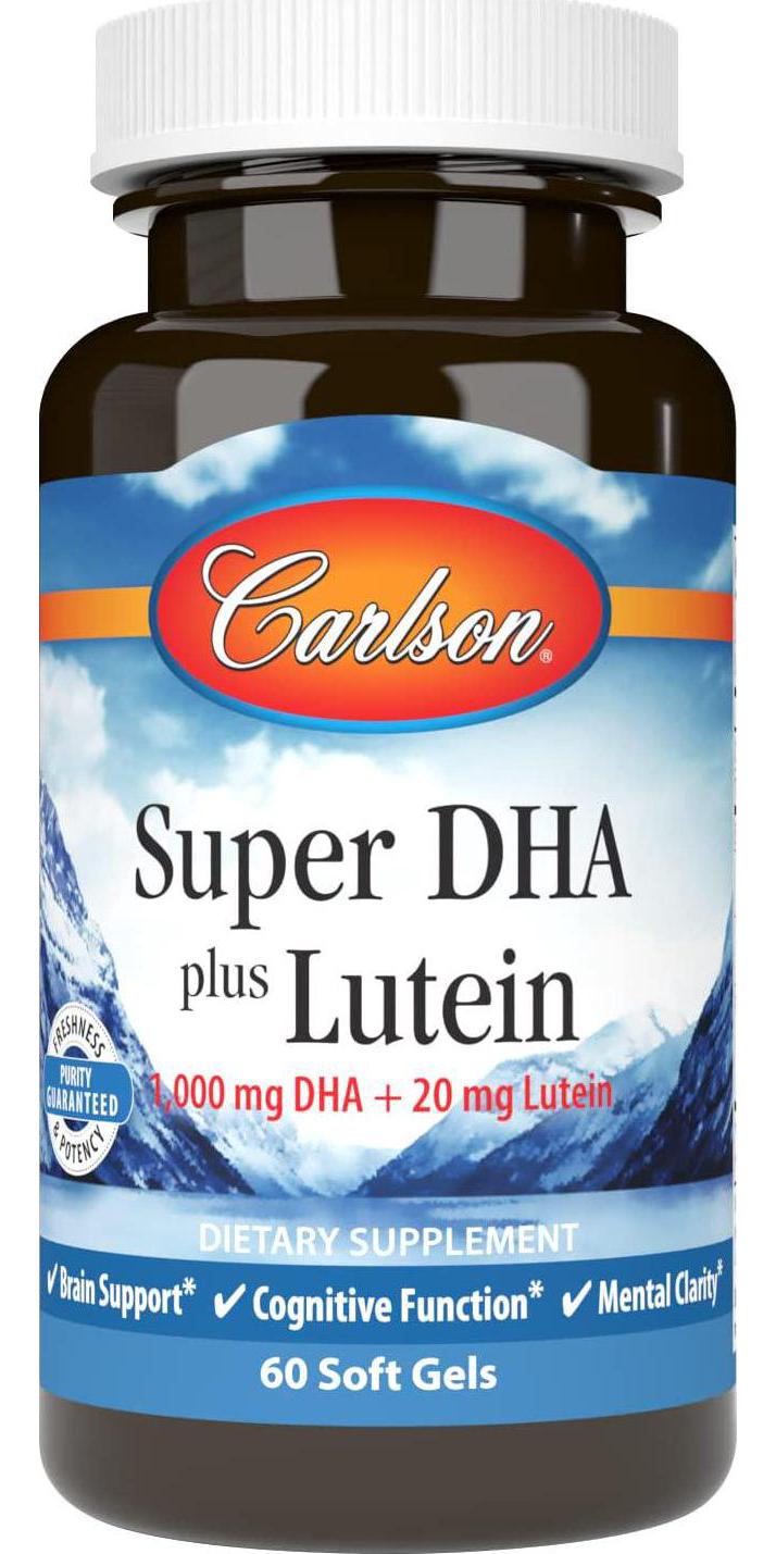 Carlson Labs - Super DHA plus Lutein - 60 Softgels