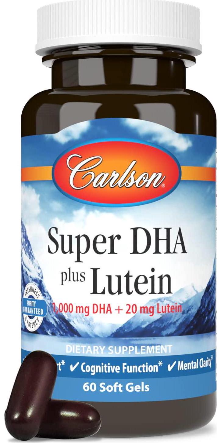 Carlson Labs - Super DHA plus Lutein - 60 Softgels