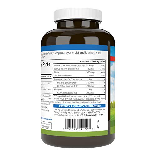 Carlson Moistur-eyes, 180 Softgels