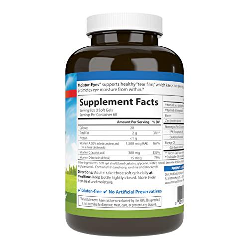 Carlson Moistur-eyes, 180 Softgels