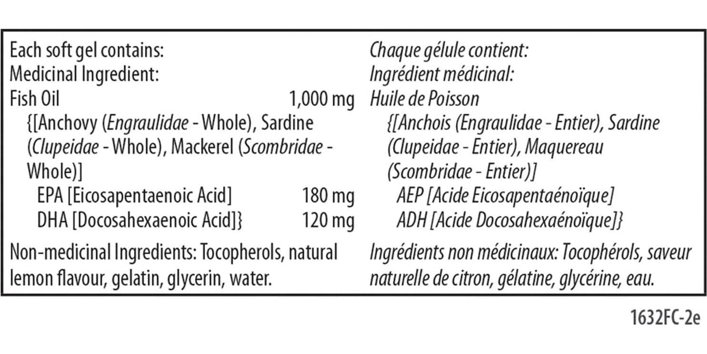 Carlson - The Very Finest Fish Oil, 700 mg Omega-3s, Norwegian Fish Oil Supplement, Wild Caught Omega 3 Fish Oil, Sustainably Sourced Fish Oil Capsules, Omega 3 Supplement, Lemon, 240 Softgels