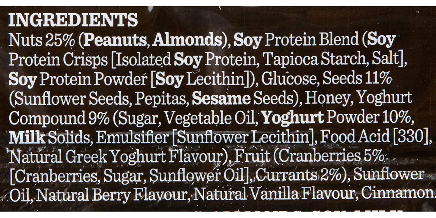 Carman's Greek Style Yoghurt and Berry Gourmet Protein Bars, 40 Grams x 12