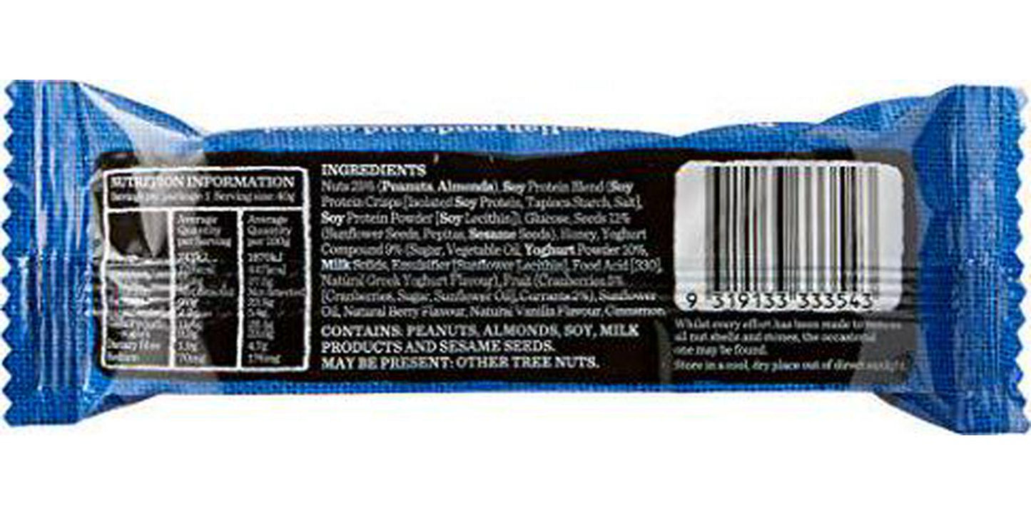 Carman's Greek Style Yoghurt and Berry Gourmet Protein Bars, 40 Grams x 12