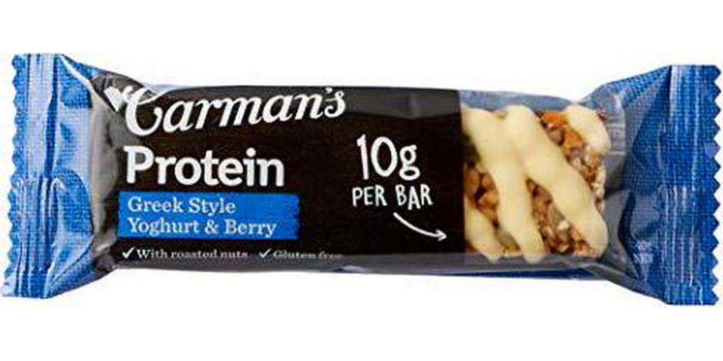 Carman's Greek Style Yoghurt and Berry Gourmet Protein Bars, 40 Grams x 12
