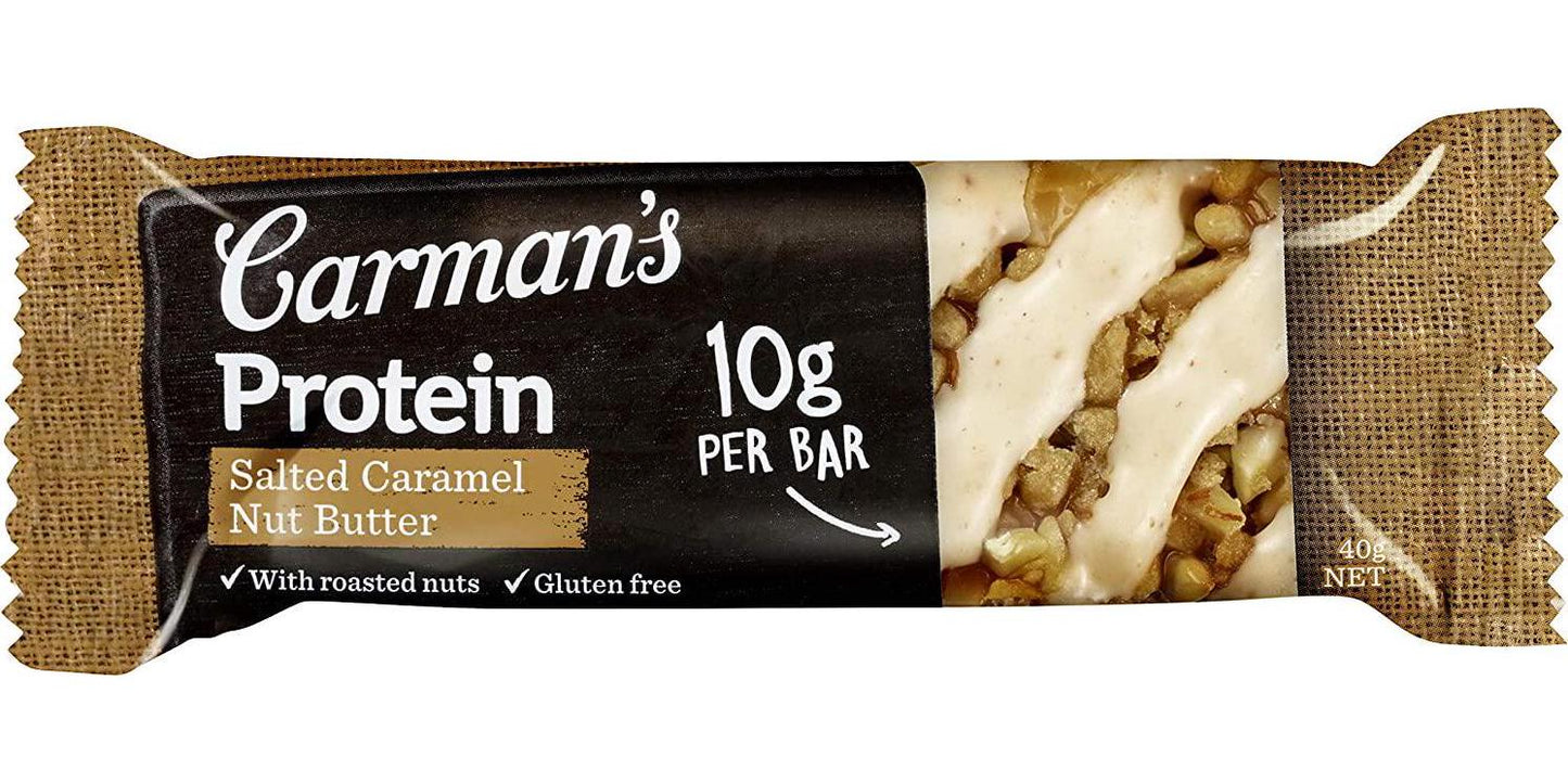 Carman's Salted Caramel Nut Butter Gourmet Protein Bars, 5-pack (200g)