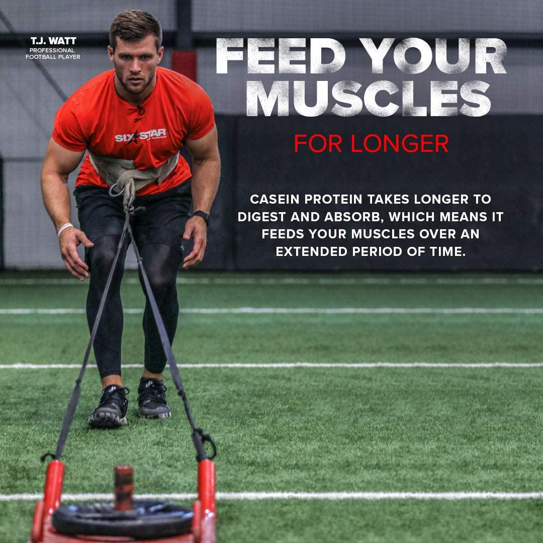 Casein Protein Powder | Six Star Elite Casein Protein Powder | Slow-Digesting Micellar Casein Protein Powder for Muscle Gain | Triple Chocolate Protein Powder, 2 lbs (26 Servings) (Package May Vary)